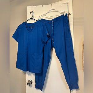 Medcouture royal blue size L set for sale